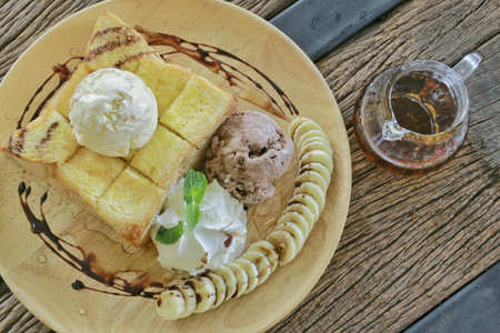 Honey toast snackの素材