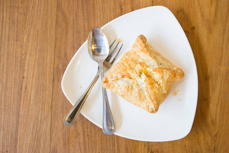 puff ham cheeseの写真素材