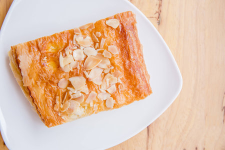 pie sweet almond nutの写真素材