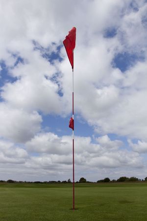 Playing golfの写真素材