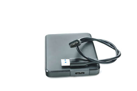 external hard drive for backupの写真素材