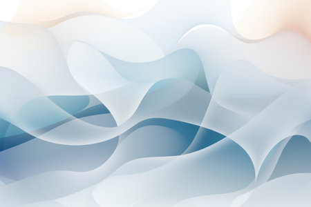 Abstract background with smooth curvesの素材