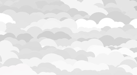 one side cloud background materialのイラスト素材