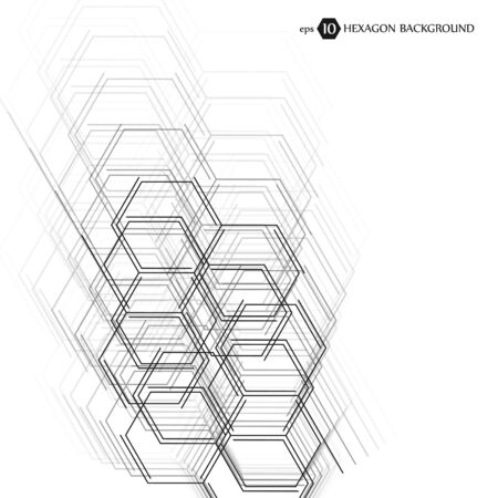 Hexagonal geometric background. Business presentation for your design and text. Minimal graphic...