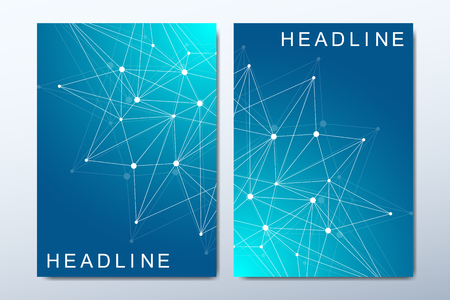 The minimalistic vector template for brochure, cover, flyer, annual report, leaflet.のイラスト素材