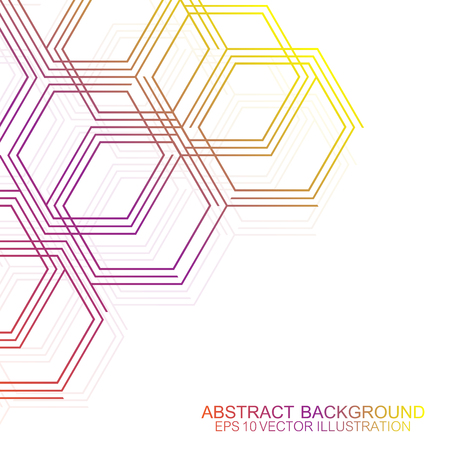 Abstract medical background. DNA research. Hexagonal structure molecule and communication background for medicine, science, technology. Vector illustrationのイラスト素材
