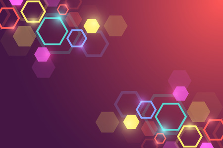 Abstract medical background. DNA research. Hexagonal structure molecule and communication background for medicine, science, technology. Vector illustration.のイラスト素材