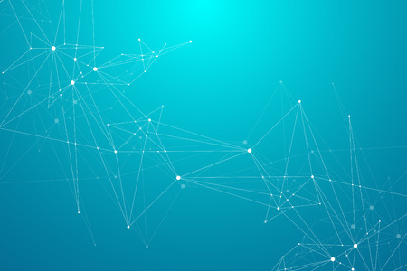 Global network connections with points and lines. Wireframe background. Abstract connection structure. Polygonal space background. Vector illustration.のイラスト素材