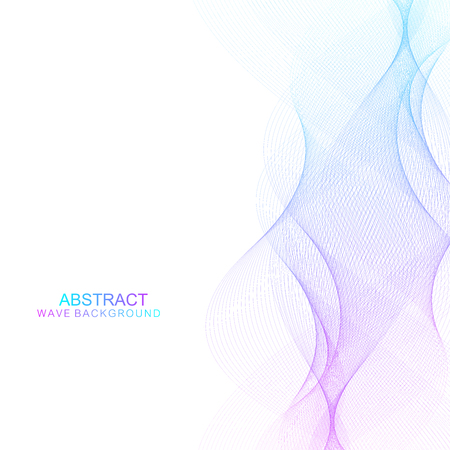 Abstract wave background. Geometric template for your design brochure, flyer, report, website, banner. Vector illustrationのイラスト素材