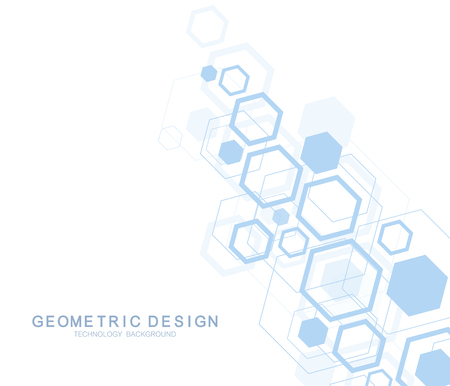 Scientific molecule background for medicine, science, technology, chemistry. Wallpaper or banner with a DNA molecules. Vector geometric dynamic illustration.のイラスト素材