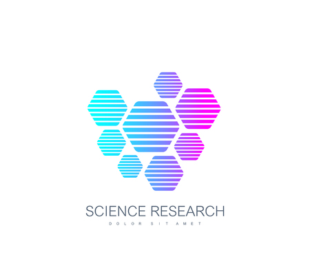 Science genetics icon, DNA helix. Genetic analysis, research biotech code DNA. Biotechnology genome chromosome.の写真素材