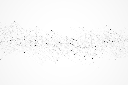 Networking connect technology abstract concept. Global network connections with points and linesのイラスト素材