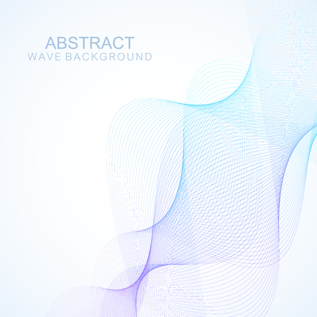 Abstract wave background. Geometric template for your design brochure, flyer, report, website, banner. Vector illustration.の写真素材