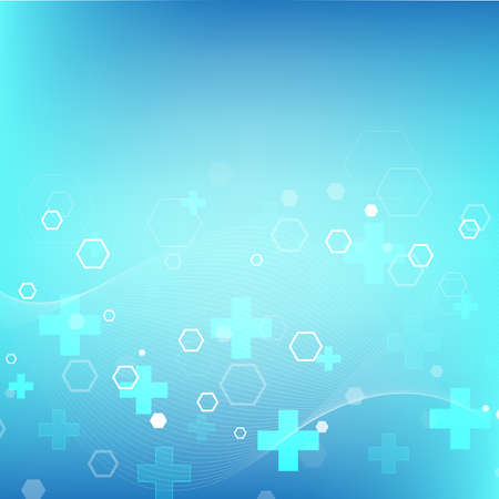 Scientific molecule background with flow waves for medicine, science, technology, chemistry. Wallpaper or banner with a DNA molecules. Geometric dynamic linear waves illustration.の写真素材