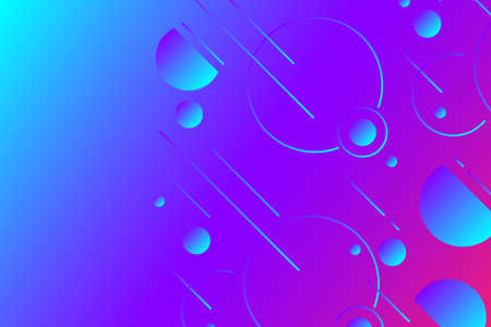 Colorful minimal geometric background. Gradient shapes composition. Futuristic design posters,...