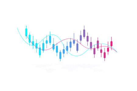 Stock market or forex trading business graph chart for financial investment concept. Business...