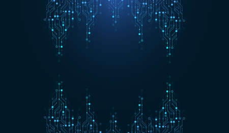 Modern technology circuit board texture background design. Quantum computer technologies concepts,...