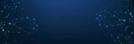 Global network connection concept. Big data visualization. Social network communication in the global computer networks. Internet technology. Business. Science. Illustrationの写真素材