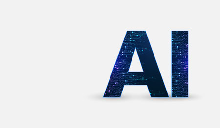 Artificial Intelligence or machine learning illustration design. Quantum computer technology concept with circuit board and motherboard texture background design. Waves flow quantum explosionの写真素材