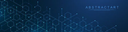 Abstract digital blockchain cube blocks concept. 3D big data cubes quantum computer technology idea. Artificial intelligence data core cubes design elementのイラスト素材