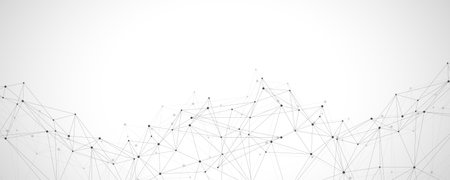 Global network connection concept. Big data visualization. Social network communication in the global computer networks. Internet technology. Business. Science. Illustrationの写真素材