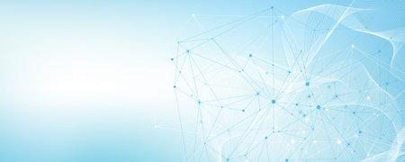 Global network connection concept. Big data visualization. Social network communication in the global computer networks. Internet technology. Business. Science. Vector illustrationのイラスト素材