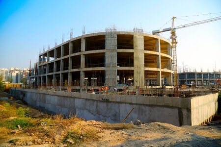 Mumbai, India - march 2018 : new construction of building in Mumbaiの写真素材