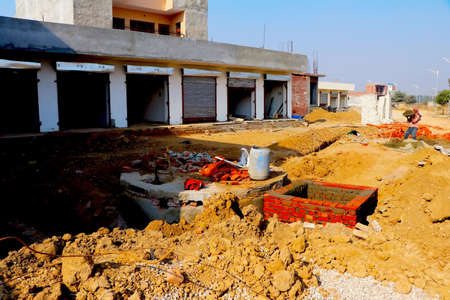 jodhpur, Rajasthan, India,- January 2020 : view of a villages in jodhpurのeditorial素材