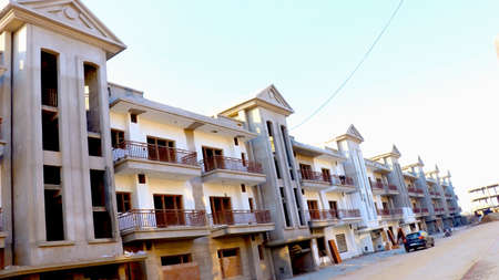 Surat, Gujrat, India,- July 2020 : Day View of a new construction of buildings in Suratのeditorial素材