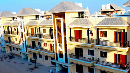 Surat, Gujrat, India,- July 2020 : Day View of a new construction of buildings in Suratのeditorial素材