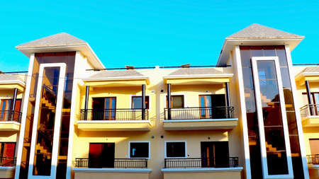 Surat, Gujrat, India,- July 2020 : Day View of a new construction of buildings in Suratのeditorial素材