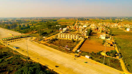 Pune, Maharashtra, India,- March 2020 : Abstract view of a small towns in Puneのeditorial素材