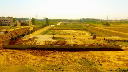 Latur, Maharashtra, India,- March 2020 : Drone views of a land in Laturのeditorial素材