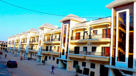 Surat, Gujrat, India,- July 2020 : Day View of a new construction of buildings in Suratのeditorial素材