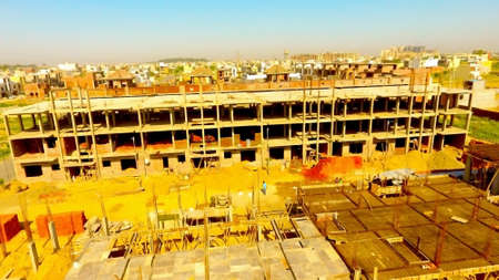 Latur, Maharashtra, India,- March 2020 : Abstract view of a town with house in Laturのeditorial素材