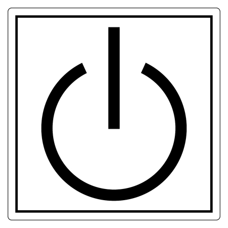 Stand-By Symbol Sign, Vector Illustration, Isolate On White Background Label. EPS10のイラスト素材