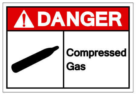 Vector of Danger Compressed Gas Symbol - ID:124046834 - Royalty Free ...