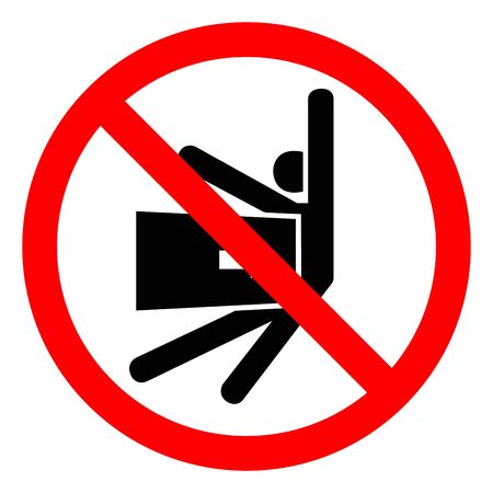 Injury Hazard Body Crush Force From Side Symbol Sign, Vector Illustration, Isolate On White Background Label .EPS10のイラスト素材