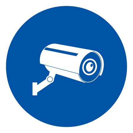CCTV Security Symbol Sign, Vector Illustration, Isolate On White Background Label .EPS10のイラスト素材
