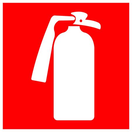 Fire Extinguisher Symbol Sign, Vector Illustration, Isolate On White Background Label.のイラスト素材
