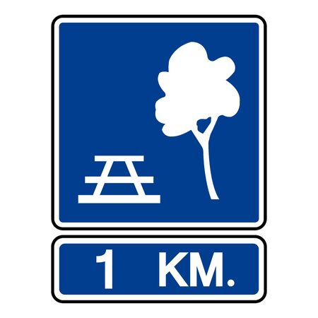 Roadside Accommodation Symbol Sign, Vector Illustration, Isolate On White Background Label. EPS10 のイラスト素材