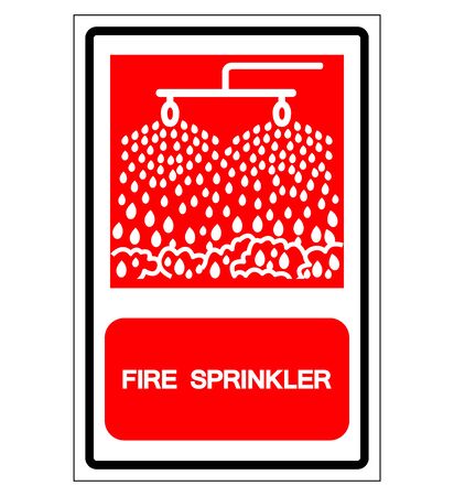 Fire Sprinkler Symbol Sign, Vector Illustration, Isolate On White Background Label.のイラスト素材