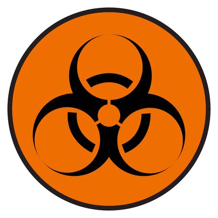 Biological Hazard Symbol, Vector Illustration, Isolate On White Background Label. EPS10 のイラスト素材