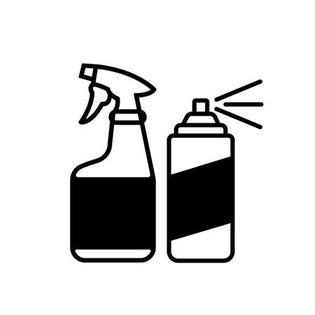 Disinfect Surface Black Icon,Vector Illustration, Isolated On White Background Label. EPS10のイラスト素材