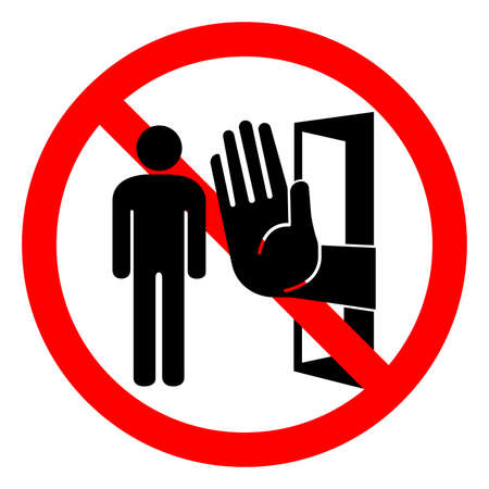 Authorized Personnel Only Symbol Sign ,Vector Illustration, Isolate On White Background Label .EPS10のイラスト素材