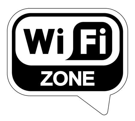 Wifi Zone Symbol Sign, Vector Illustration, Isolate On White Background Label .のイラスト素材