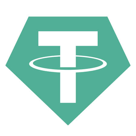 Crypto Tether Symbol Sign, Vector Illustration, Isolate On White Background Labelのイラスト素材