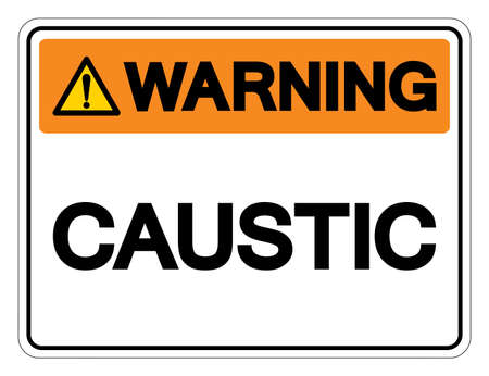 Warning Caustic Symbol Sign Vector Illustration Isolated On White Background Label Eps10の素材 Fy ストックフォトのamanaimages Plus