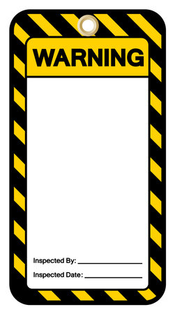 Blank Warning Tag Symbol Sign,Vector Illustration, Isolate On White Background Label. EPS10のイラスト素材