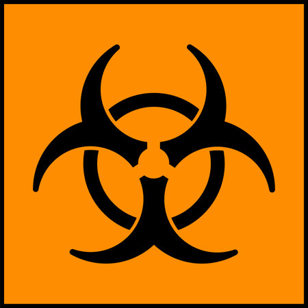 Infection Hazard Label Symbol Signのイラスト素材